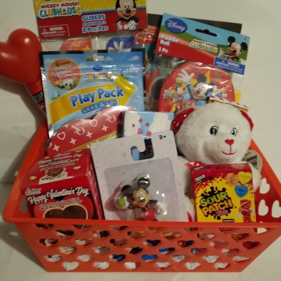 Mickey Mouse Valentine's Gift Basket - Picture 3 of 3